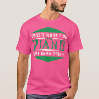 Camiseta Músico Pianista - Instrumento Musical de Teclado P