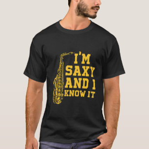 Camiseta Músico saxofón Instrumento musical Banda de Jazz S