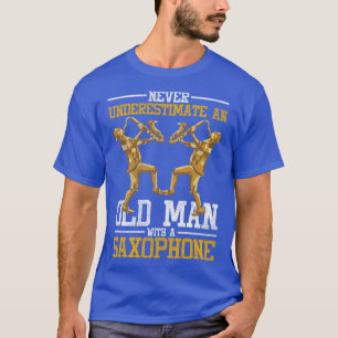 Camiseta Músico saxofonista de jazz retirado cita al saxofó