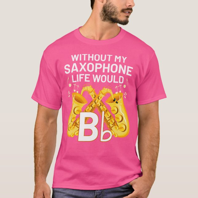 Camiseta Músico saxofonista divertida música jazz saxofón (Anverso)