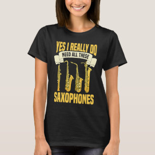 Camiseta Músico Saxofonista Música Jazz Saxofonista