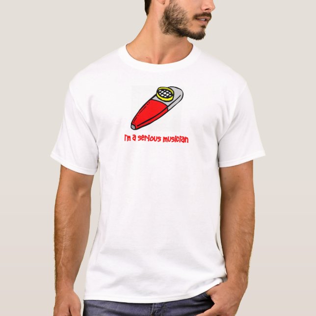 Camiseta Músico serio (Anverso)