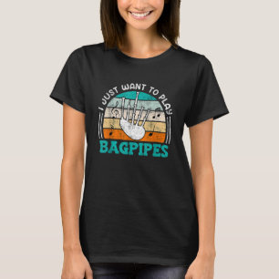 Camiseta Músico, solo quiero tocar gaitas