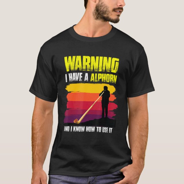 Camiseta Músico suizo con instrumento de música alpino Swit (Anverso)