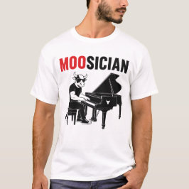Camiseta Músico Vaca Chiste Animal Divertido