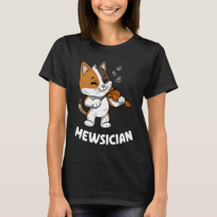 Camiseta Músico violinista de gatos de un jugador de violín