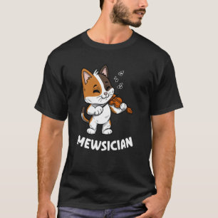 Camiseta Músico violinista de gatos de un jugador de violín