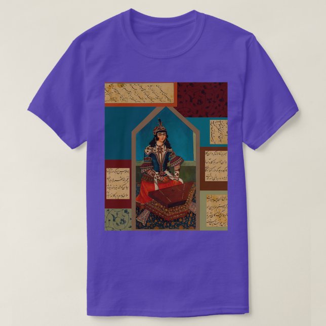 Camiseta Músico Y Caligrafía Persa Zipped Hoodie (Diseño del anverso)