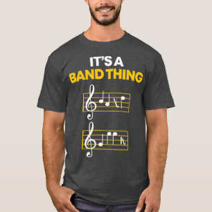 Camiseta Músicos Band I Geek Music I Notes Spelling I