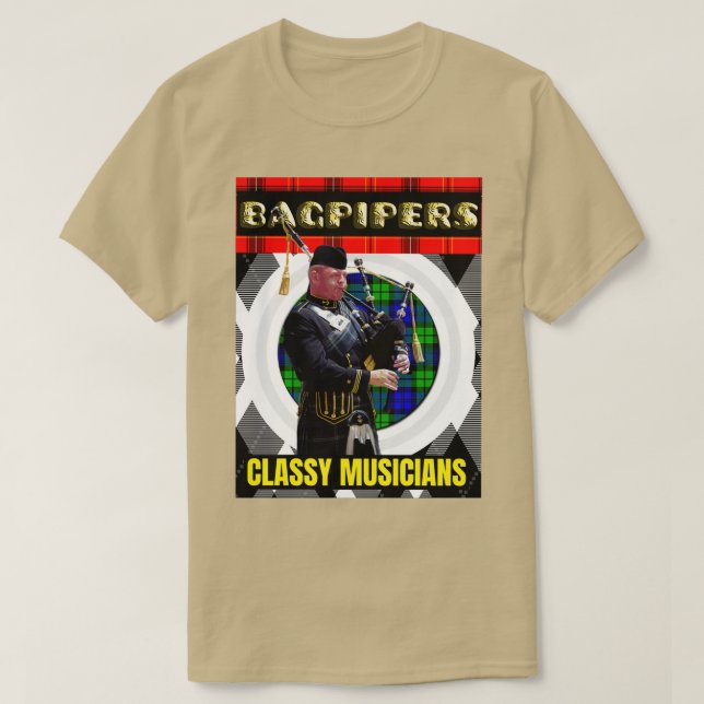 Camiseta Músicos clásicos de Bagpipers (Diseño del anverso)