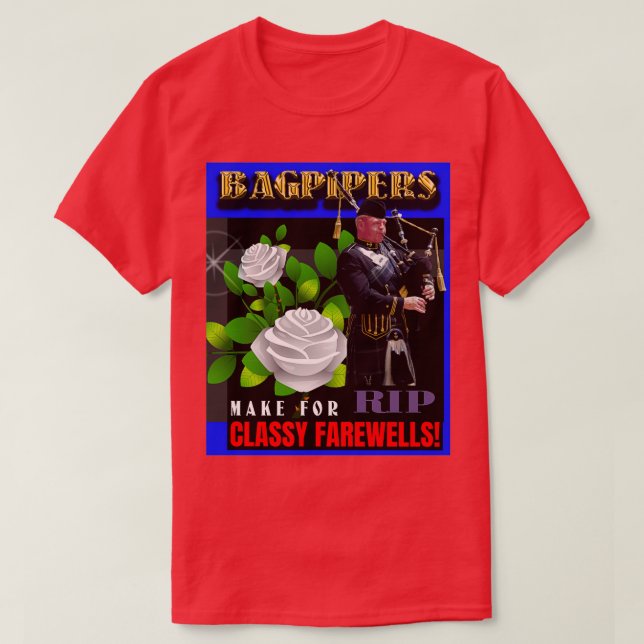Camiseta Músicos clásicos de Bagpipers 3 (Diseño del anverso)