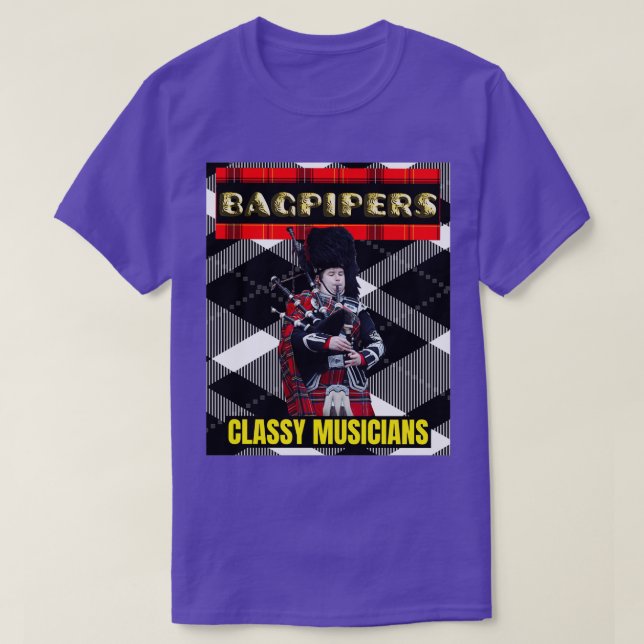 Camiseta Músicos clásicos de Bagpipers 6 (Diseño del anverso)