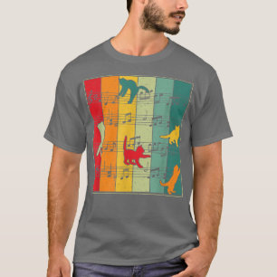 Camiseta Músicos de Gato de Retro Cats Music