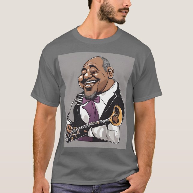 Camiseta músicos de jazz (Anverso)