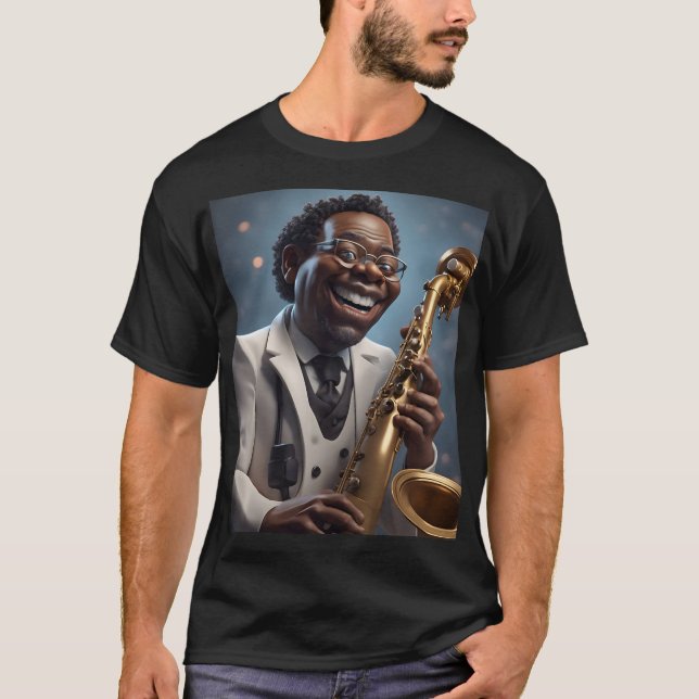 Camiseta músicos de jazz (Anverso)