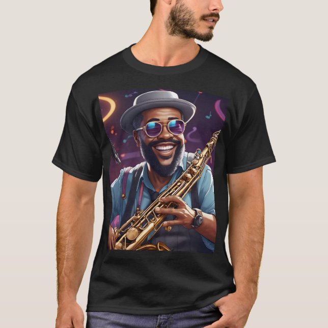 Camiseta músicos de jazz (Anverso)