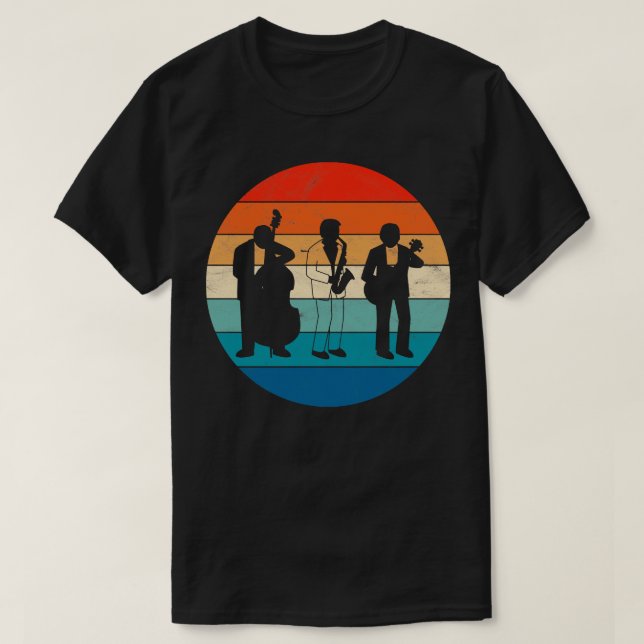 Camiseta Músicos de jazz (Diseño del anverso)