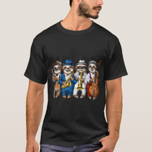 Camiseta Músicos de Jazz Perezosos