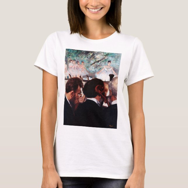 Camiseta Músicos de orquesta, Edgar Degas (Anverso)