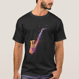 Camiseta Músicos De Saxofón Para Blues Music Jazz Alto