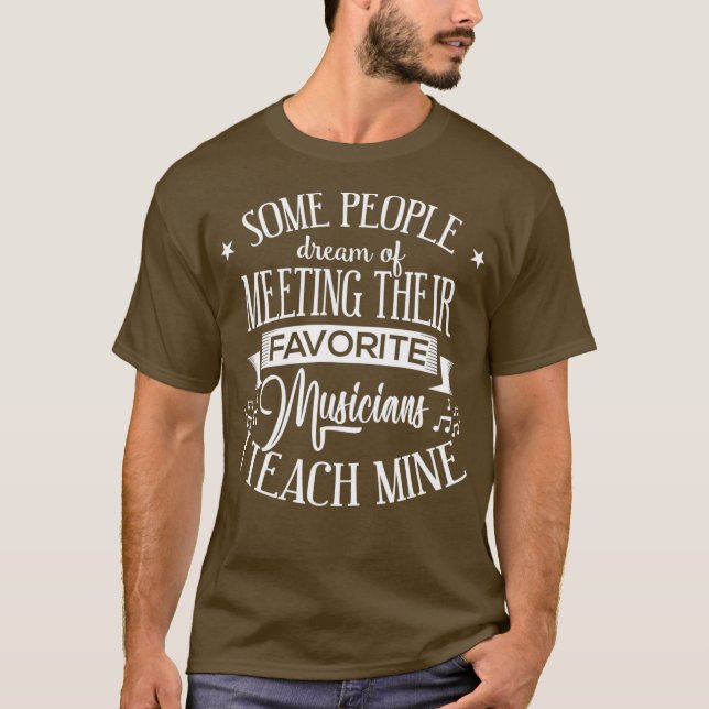 Camiseta Músicos favoritos enseñan música de minas (Anverso)