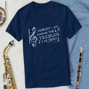 Camiseta Músicos graciosos tratan a Chiste Pun   Maestros d