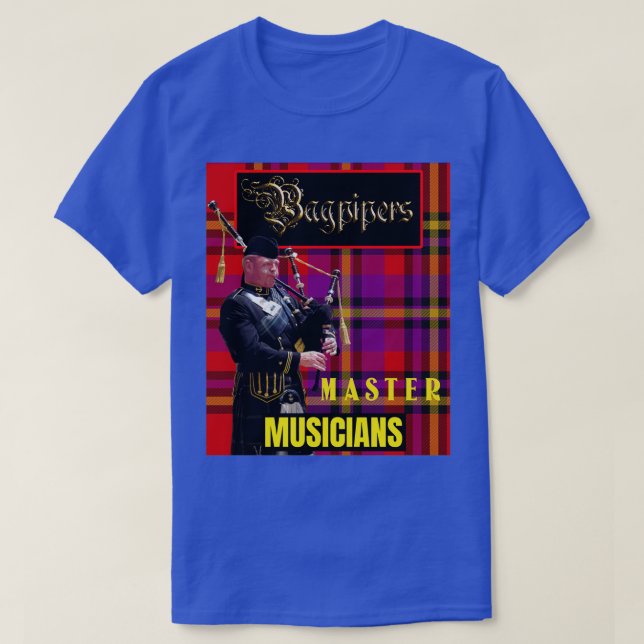 Camiseta Músicos maestros de Bagpipers (Diseño del anverso)