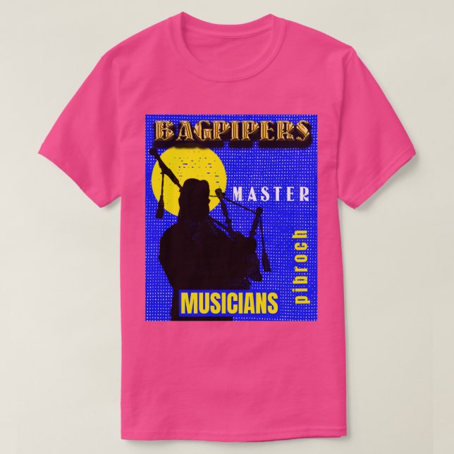Camiseta Músicos maestros del Bagpipers 12 (Diseño del anverso)