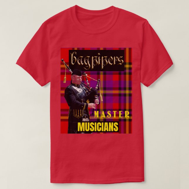 Camiseta Músicos maestros del Bagpipers 8 (Diseño del anverso)