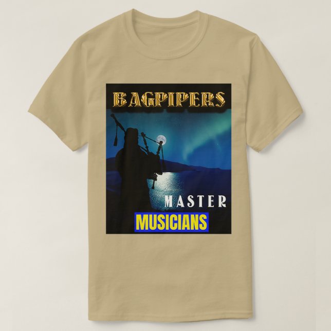 Camiseta Músicos principales de Bagpipers 3 (Diseño del anverso)