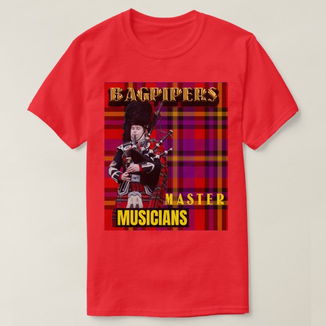 Camiseta Músicos principales de Bagpipers 6 (Diseño del anverso)