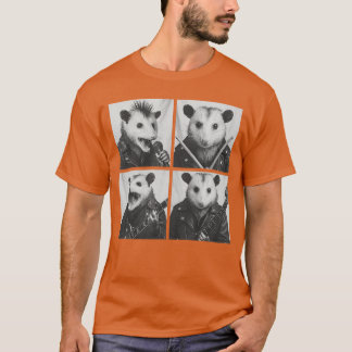 Camiseta Músicos Zarigüeya Divertidos Animales Música Rock