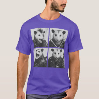 Camiseta Músicos Zarigüeya Divertidos Animales Música Rock