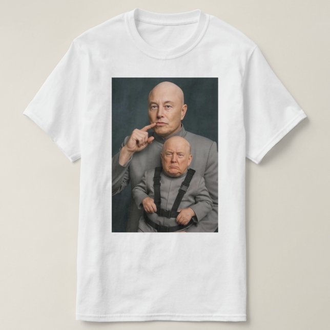Camiseta Musk Trump Mini Me LOL (Diseño del anverso)