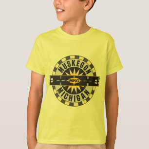 Camiseta Muskegon, aeropuerto del MI MKG