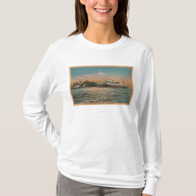 Camiseta Muskegon, MI - vista de las podadoras de Milwaukee (Anverso)