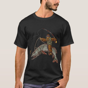 Camiseta Muskie Fishing Tiger Musky Hunting