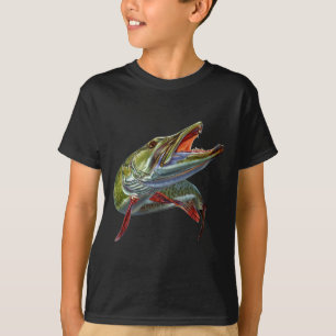 Camiseta Muskie Hunter Musky Fisher Lure Fly Fishing Nov