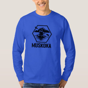 Camiseta Muskoka Ontario Kayaker - T-Shir de manga larga bá
