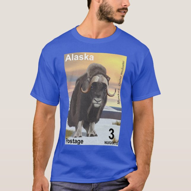 Camiseta Muskox - Postage de Alaska (Anverso)