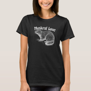 Camiseta Muskrat Ama a una Mascota familiar rara y divertid