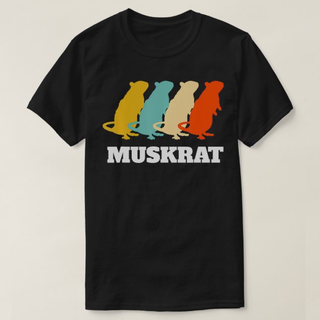 Camiseta Muskrat retro vintage (Diseño del anverso)