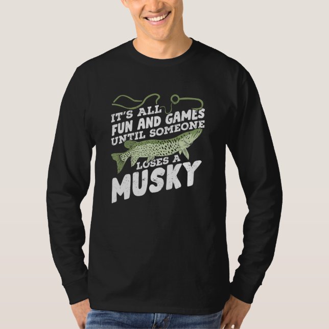 Camiseta Musky Fishing Design for a Fisherman (Anverso)