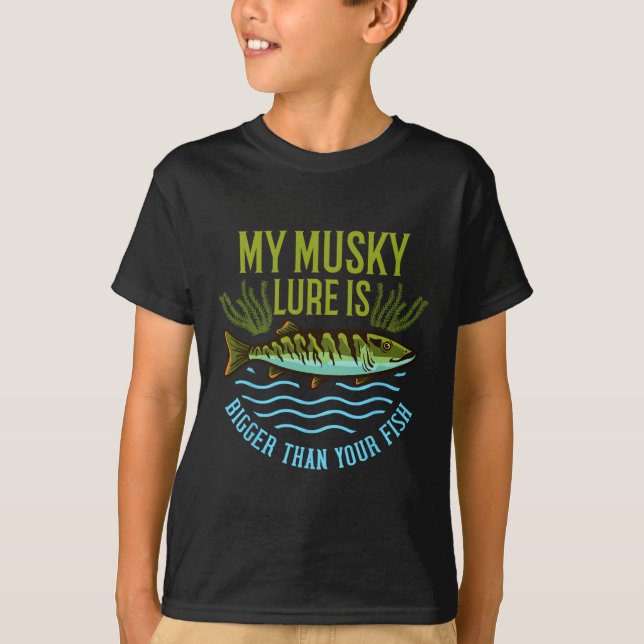 Camiseta Musky Fishing Gift Muskie Lure Muskellunge  (Anverso)