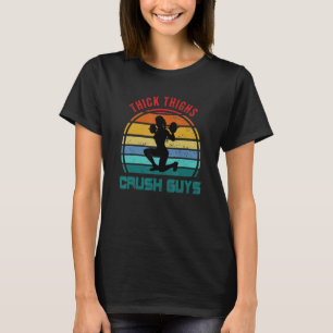 Camiseta Muslos Gruesos Aplastan Hombres Levantamiento De P