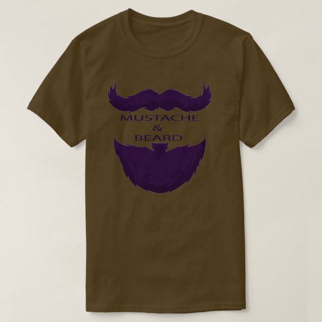 Camiseta Mustache Beard (Diseño del anverso)