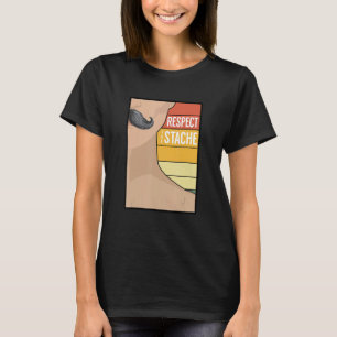 Camiseta Mustache Beard Goatee Humor Abarcado Retro Diciend