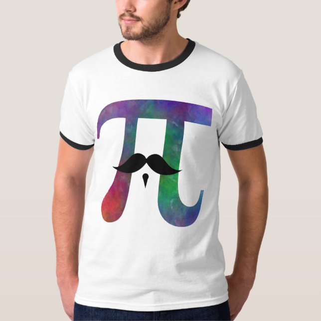 Camiseta Mustache De Símbolo Pi (Anverso)