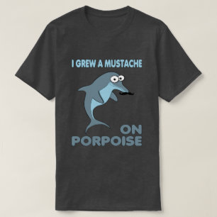 Camiseta Mustache Dolphin sobre la marsopa