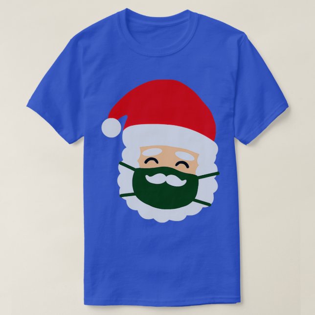 Camiseta Mustache Face Mask Santa Navidades (Diseño del anverso)